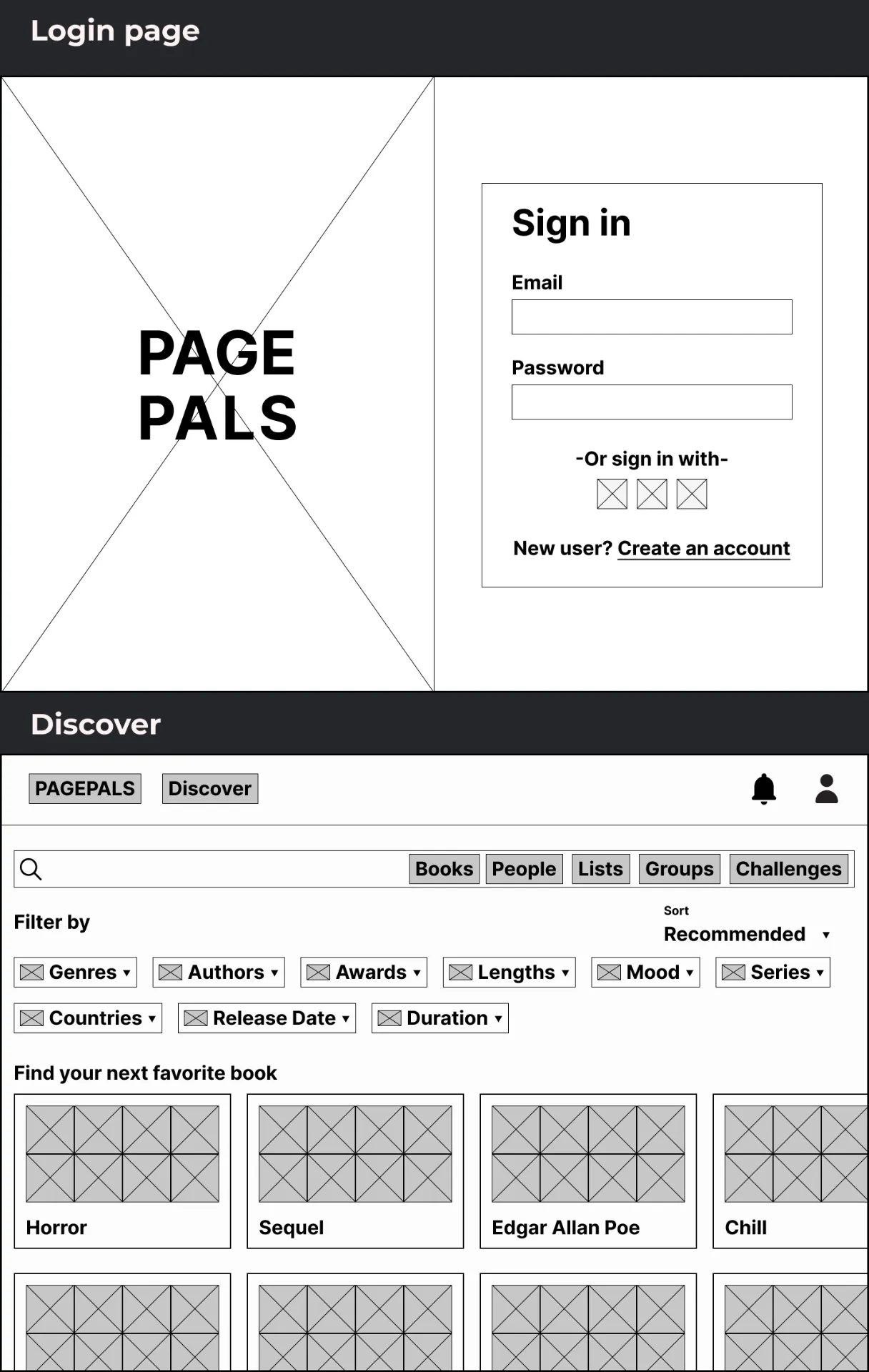 PagePals — Book information page