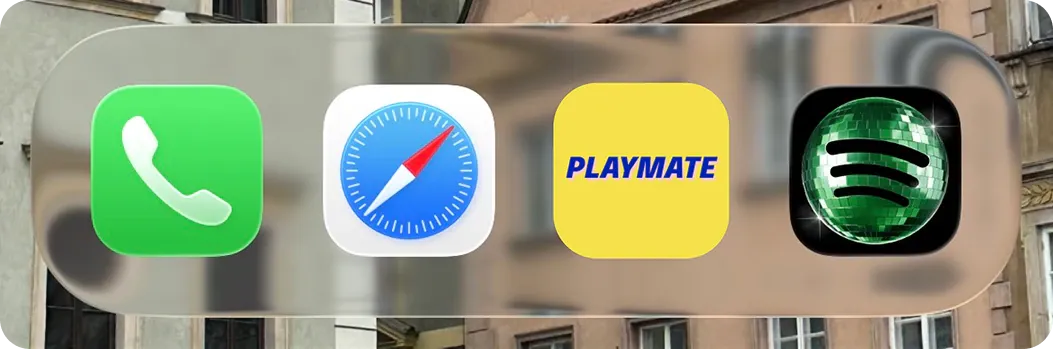 Playmate icon in iOS dock
